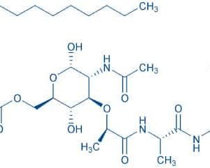 Ac-(6-O-stearoyl)-muramyl-Ala-D-Glu-NH₂