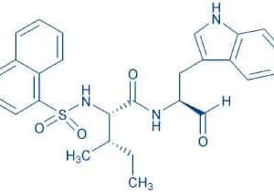1-Naphthalenylsulfonyl-Ile-Trp-aldehyde