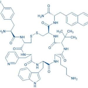 H-p-Chloro-Phe-D-Cys-β-(3-pyridyl)-Ala-D-Trp-Lys-tBu-Gly-Cys-2-Nal-NH₂